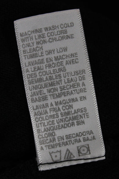 Standard James Perse Women Basic Tunic Black Cotton Longsleeve Crew Neck Size 3