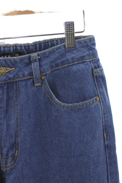 Lioness Womens Wide-Leg Jeans High Rise Blue Size XS