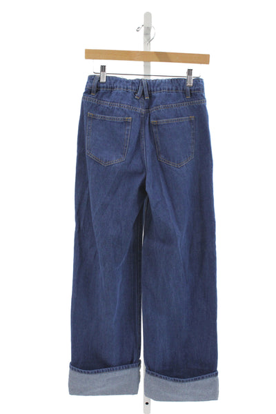 Lioness Womens Wide-Leg Jeans High Rise Blue Size XS