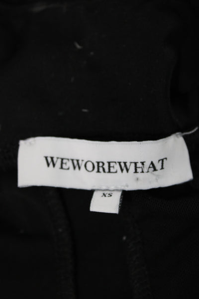 We Wore What Women Black Catsuit Spandex Sleeveless Size XS