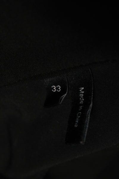 Theory Mens Cropped Ankle Pants Solid Black Size 33