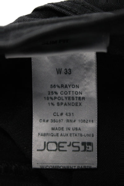 Joes Jeans Mens Dark Gray Straight Tapered Jeans Size 33