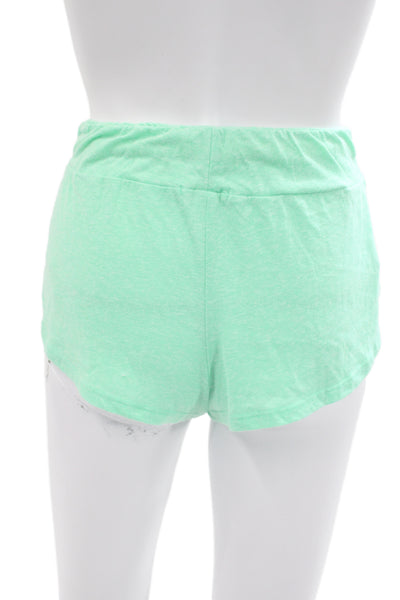 Eberjey Women's Cotton  Crew Neck Pajamas Set Green  Set Size M