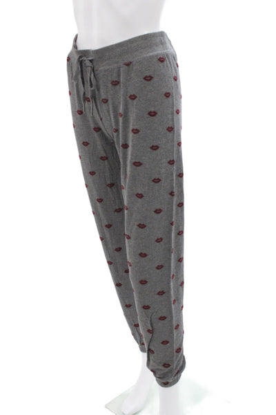 PJ Salvage Cotton Y  Back Amour Logo   Scoop Neck  Pajamas Set Red Size S