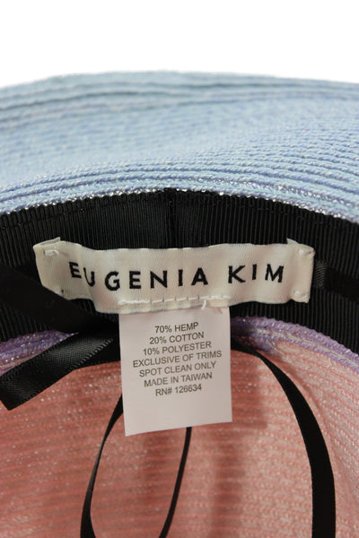 Eugenia Kim Straw Colorblock Sun Hat Multicolor One Size