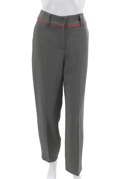 Emporio Armani Mens Dress Pants Gray Viscose Acetate Elastane Size 42