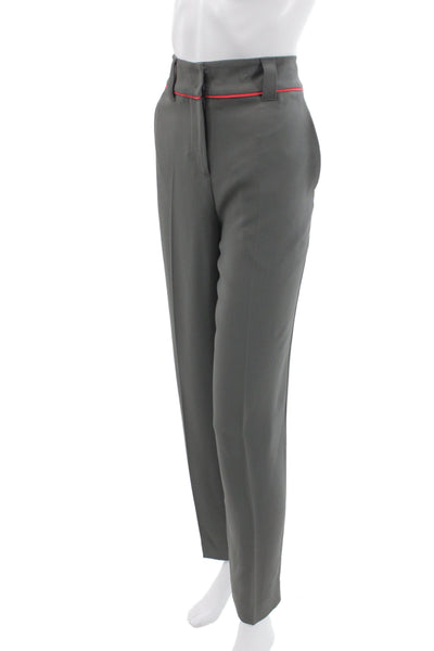 Emporio Armani Mens Dress Pants Gray Viscose Acetate Elastane Size 42