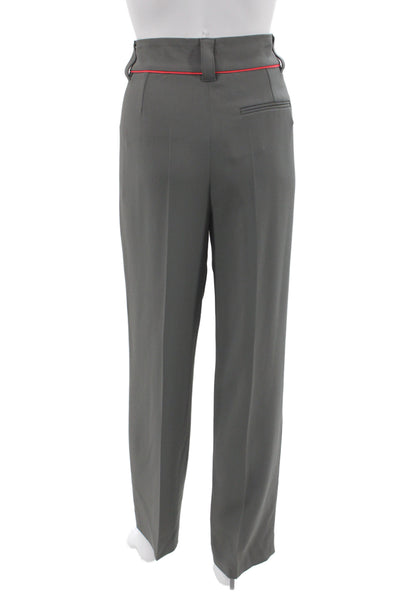 Emporio Armani Mens Dress Pants Gray Viscose Acetate Elastane Size 42