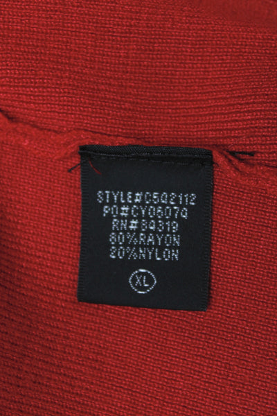 Cyrus Unisex Red Pullover Sweater Long Sleeve Classic Size XL