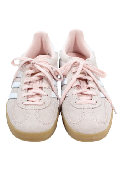 Adidas Womens Suede Gazelle Indoor Low Top Sneakers Pink Size 5.5