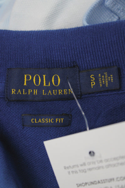 Polo Ralph Lauren Women Collared Cotton Polo Dark Blue Short Sleeve Size S