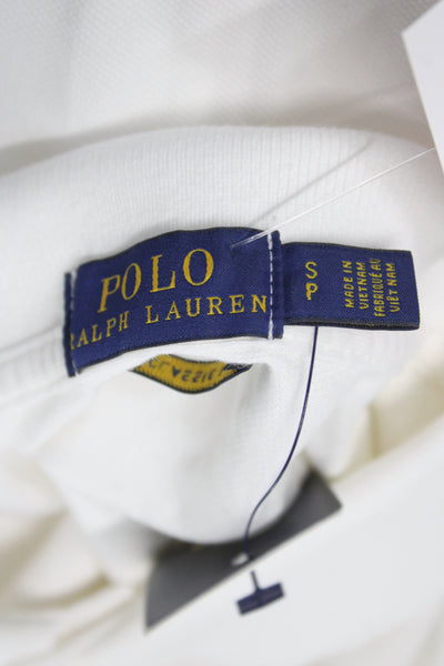 Polo Ralph Lauren Women Collared Short Sleeve Basic Cotton Polo White Size S