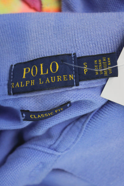 Polo Ralph Lauren Womens Light Blue Cotton Collared Short Sleeve Polo Size S