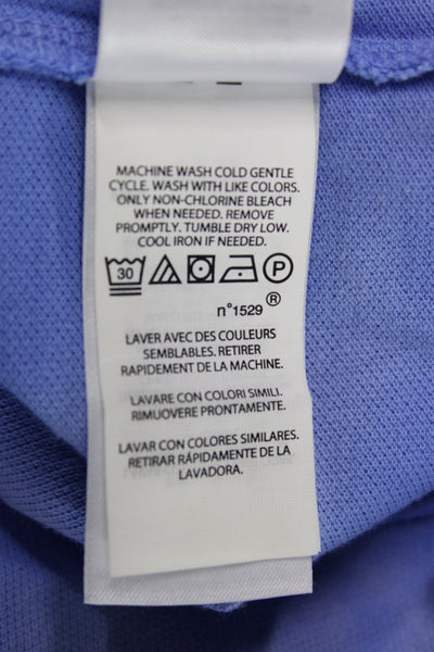 Polo Ralph Lauren Womens Light Blue Cotton Collared Short Sleeve Polo Size S