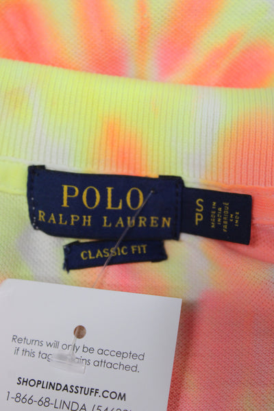 Polo Ralph Lauren Women Multi Color Collared Short Sleeve Polo Size S
