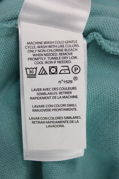 Polo Ralph Lauren Womens Cotton Polo Collared Short Sleeve Green Size S Tall