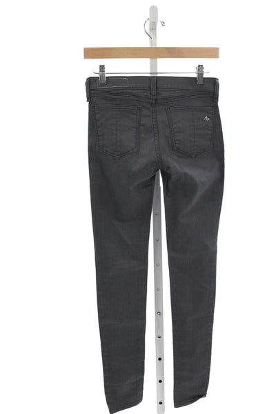 Rag & Bone Womens Dark Gray Skinny Jeans Size 25