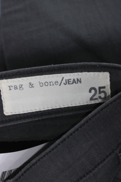 Rag & Bone Womens Dark Gray Skinny Jeans Size 25