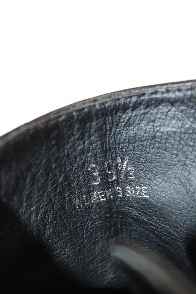 Tods Womens Leather Buckle Strap Detail Ankle Boots Shoes Black Size 9.5