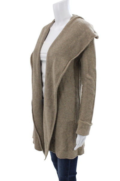 Vince Unisex Beige Wool Long Sleeve Cardigan Sweater Size S
