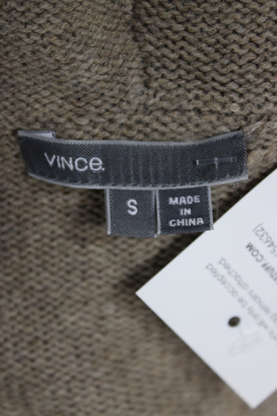 Vince Unisex Beige Wool Long Sleeve Cardigan Sweater Size S
