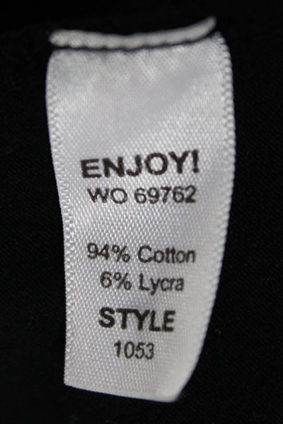 Michael Stars Women Straight & Pencil Midi Black Cotton Skirt Size L