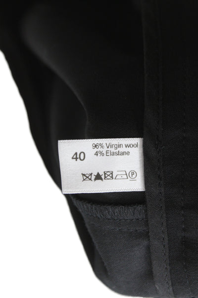 Wolford Women Black Dress Pants Virgin Wool Stretch 29in Inseam Size 40