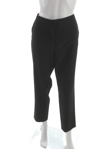 Gerard Darel Women Cropped Ankle Dress Pants Black Polyester Size 42