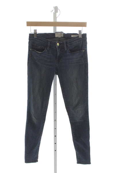 Frame Denim Womens Skinny Dark Blue Low Rise Jeans Size 26