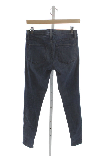 Frame Denim Womens Skinny Dark Blue Low Rise Jeans Size 26