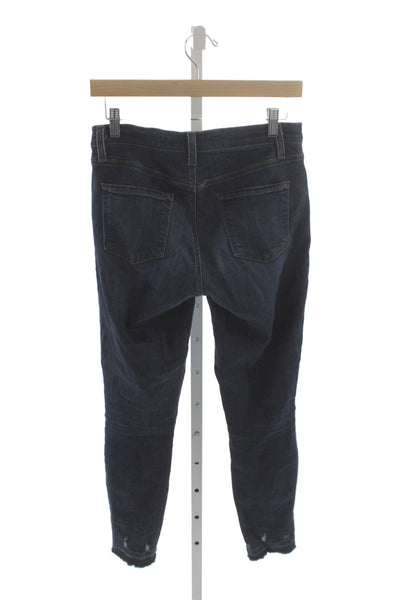 J Brand Womens Skinny Ankle Jeans Dark Blue Low Rise Size 26