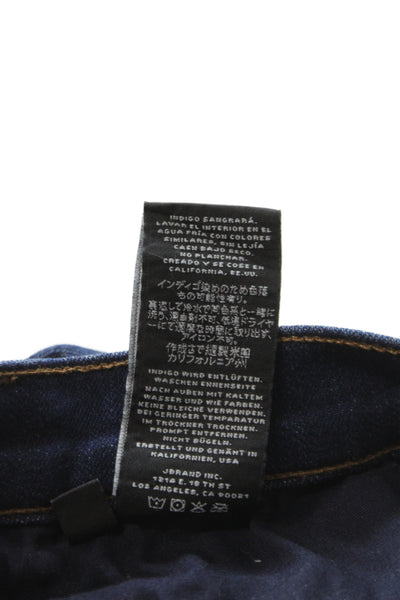 J Brand Womens Skinny Ankle High Rise Dark Blue Jeans Size 26