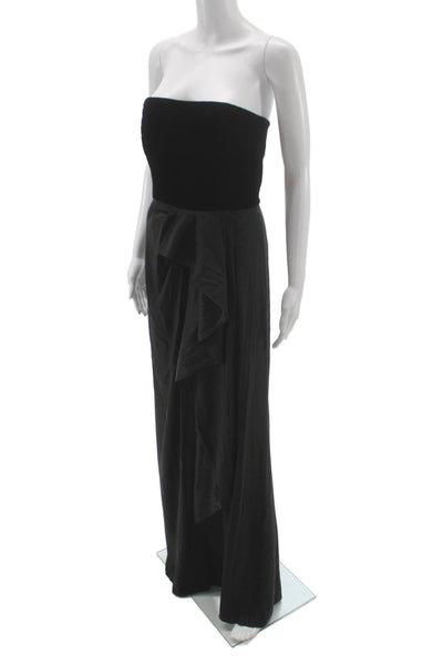 Armani Collezioni Womens Maxi Dress Black Polyester Sleeveless Size 6