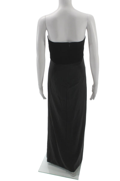 Armani Collezioni Womens Maxi Dress Black Polyester Sleeveless Size 6