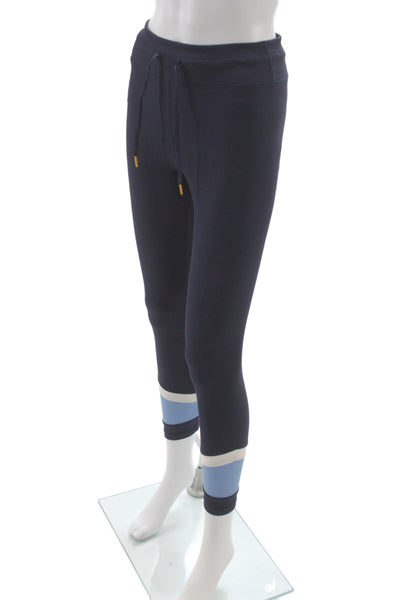 The Upside Womens Dark Blue Ankle Jogger Leggings Size 8