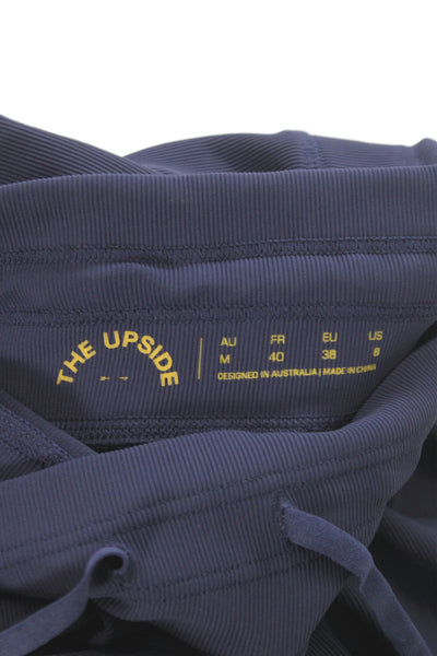 The Upside Womens Dark Blue Ankle Jogger Leggings Size 8