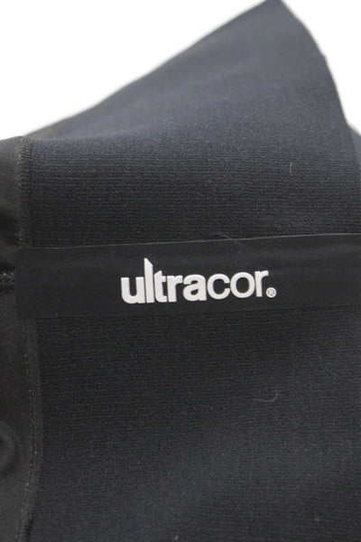 Ultracor Women Black Ankle Leggings Geometric Designer Size S