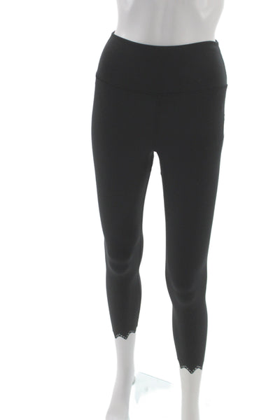 Spiritual Gangster Women Black Ankle Leggings Size M