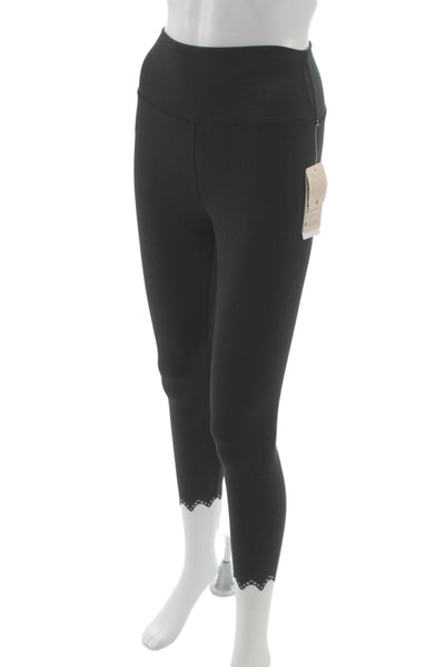 Spiritual Gangster Women Black Ankle Leggings Size M