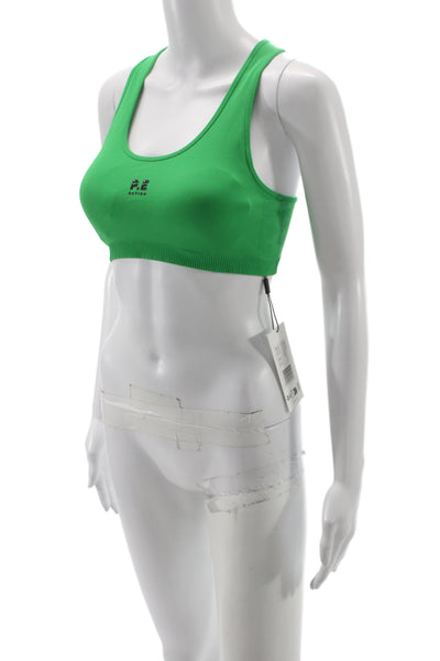 PE Nation Womens Restore Seamless Sports Bra Kelly Green Size Medium