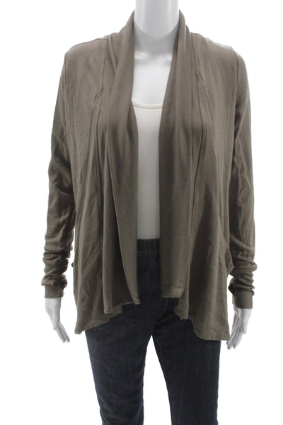 Splits 59 Women Brown Modal Spandex Long Sleeve Jacket Size S