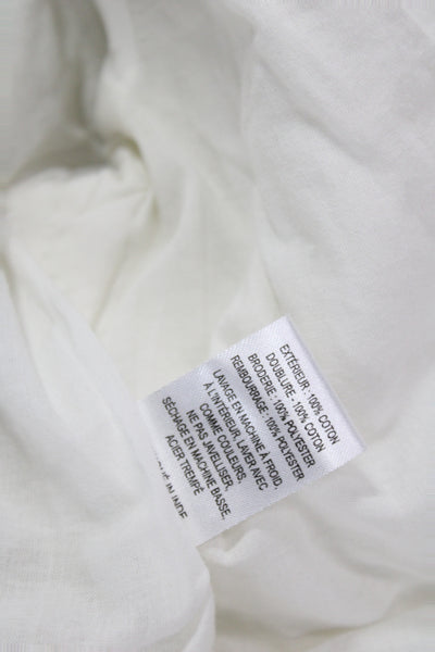 Sea New York Womens Quilted Floral Cotton Jacket White Size XS