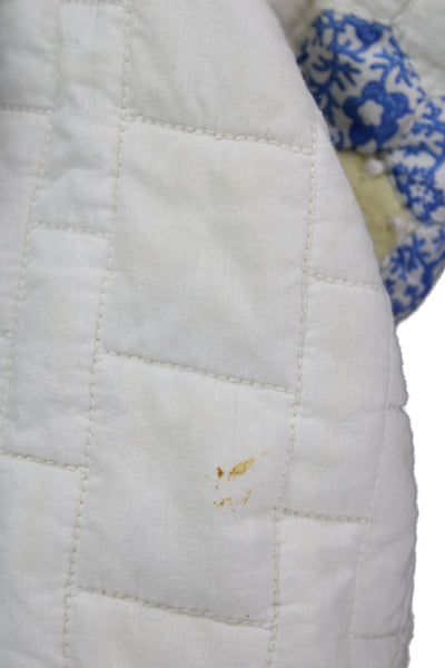 Sea New York Womens Quilted Floral Cotton Jacket White Size XS