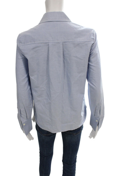 See by Chloe Women Light Blue Collared Buttoned Top Size 34