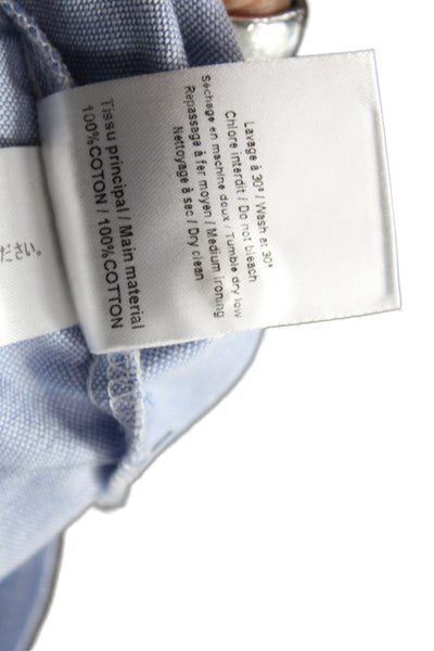 See by Chloe Women Light Blue Collared Buttoned Top Size 34