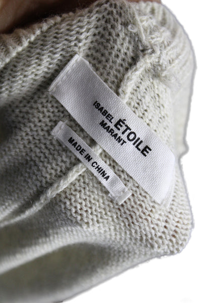 Isabel Marant Etoile Unisex Pullover Beige Cotton Wool Crew Neck Size 36