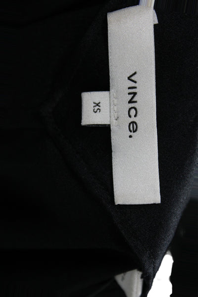 Vince Women Blouse V Neck Long Sleeve Solid Size XS