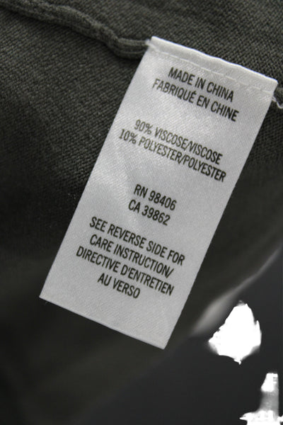 Theory Womens Basic Jersey Dark Gray Sleeveless Tank Crew Neck Size S