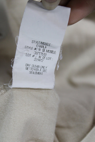 Theyskens Theory Womens Basic Jersey Tank Beige Cotton Size S