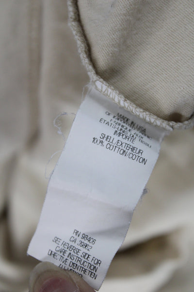 Theyskens Theory Womens Basic Jersey Tank Beige Cotton Size S
